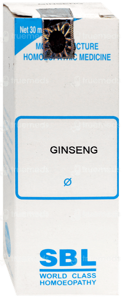 Sbl Ginseng Q Mother Tincture 30Ml